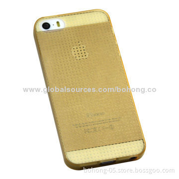 Ultra-thin Dot Grain Matte TPU Case for iPhone 5S, Different Colors Available/500PCS Each Color MOQ